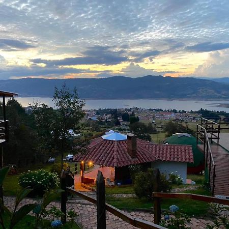 Hotel Glamping sede campestre Mirador a Pueblo Viejo Guatavita Exterior foto