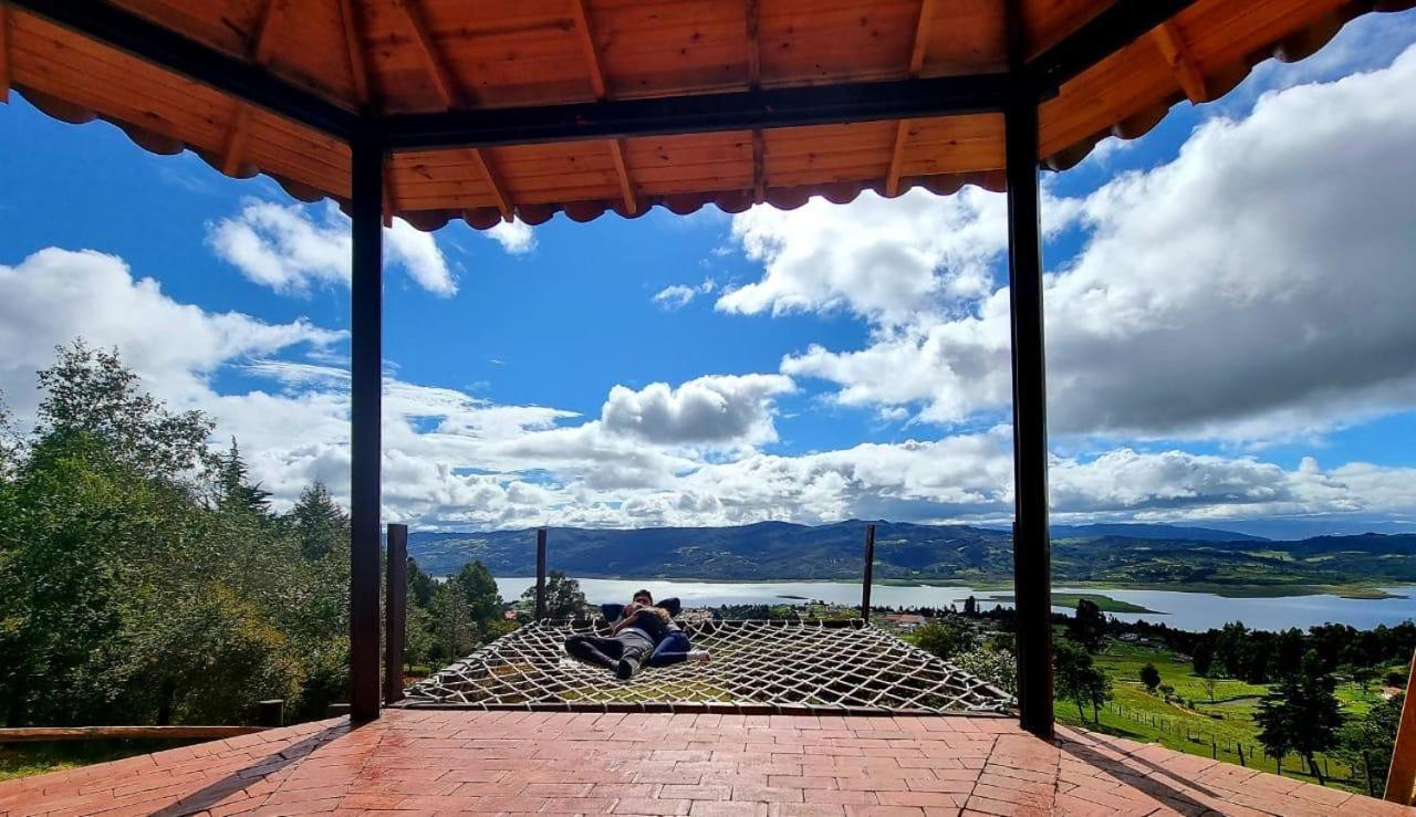 Hotel Glamping sede campestre Mirador a Pueblo Viejo Guatavita Exterior foto