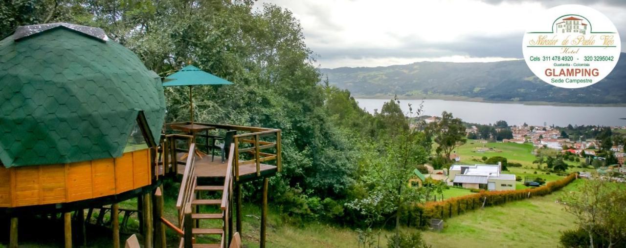 Hotel Glamping sede campestre Mirador a Pueblo Viejo Guatavita Exterior foto