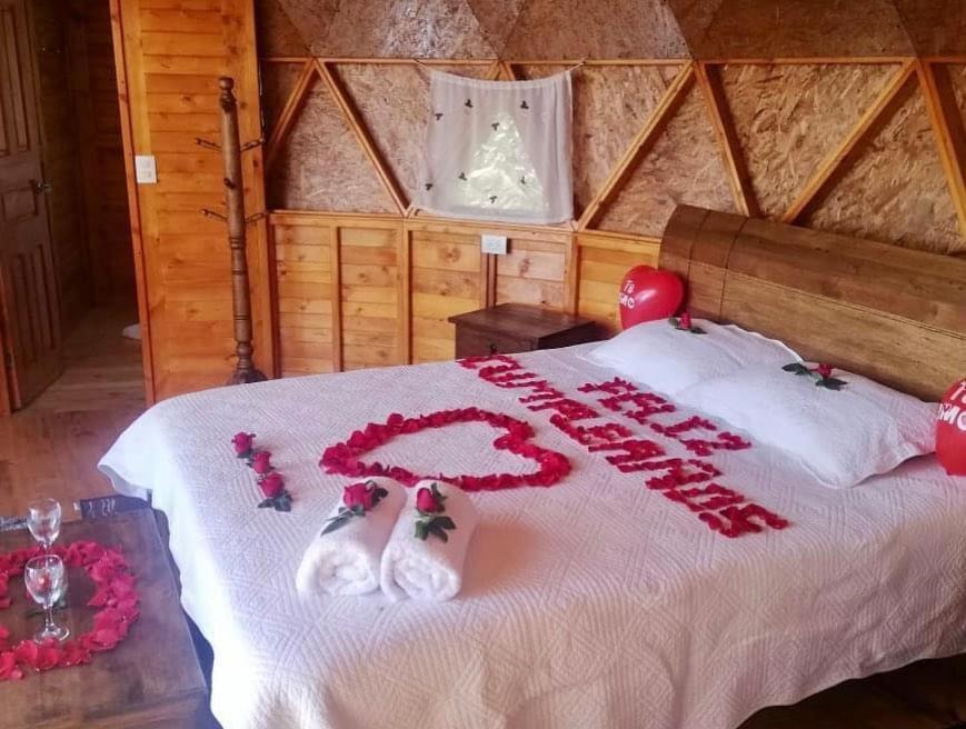 Hotel Glamping sede campestre Mirador a Pueblo Viejo Guatavita Exterior foto
