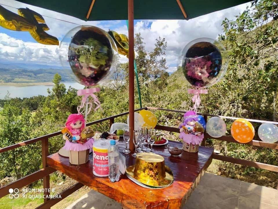 Hotel Glamping sede campestre Mirador a Pueblo Viejo Guatavita Exterior foto
