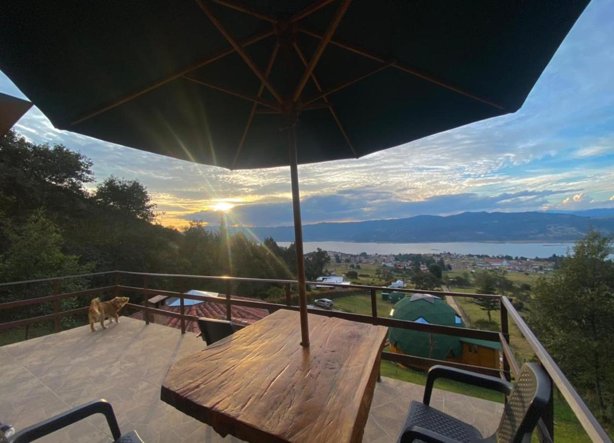 Hotel Glamping sede campestre Mirador a Pueblo Viejo Guatavita Exterior foto