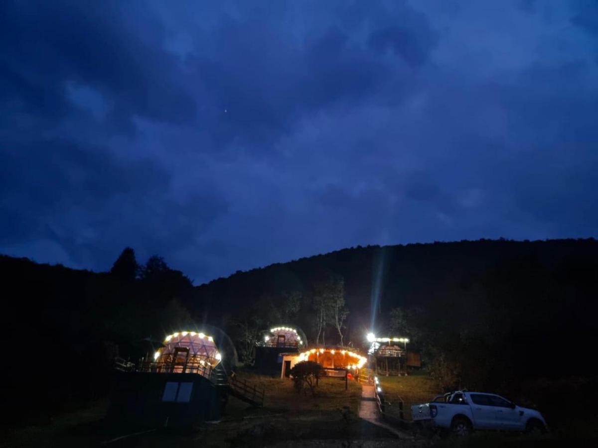 Hotel Glamping sede campestre Mirador a Pueblo Viejo Guatavita Exterior foto