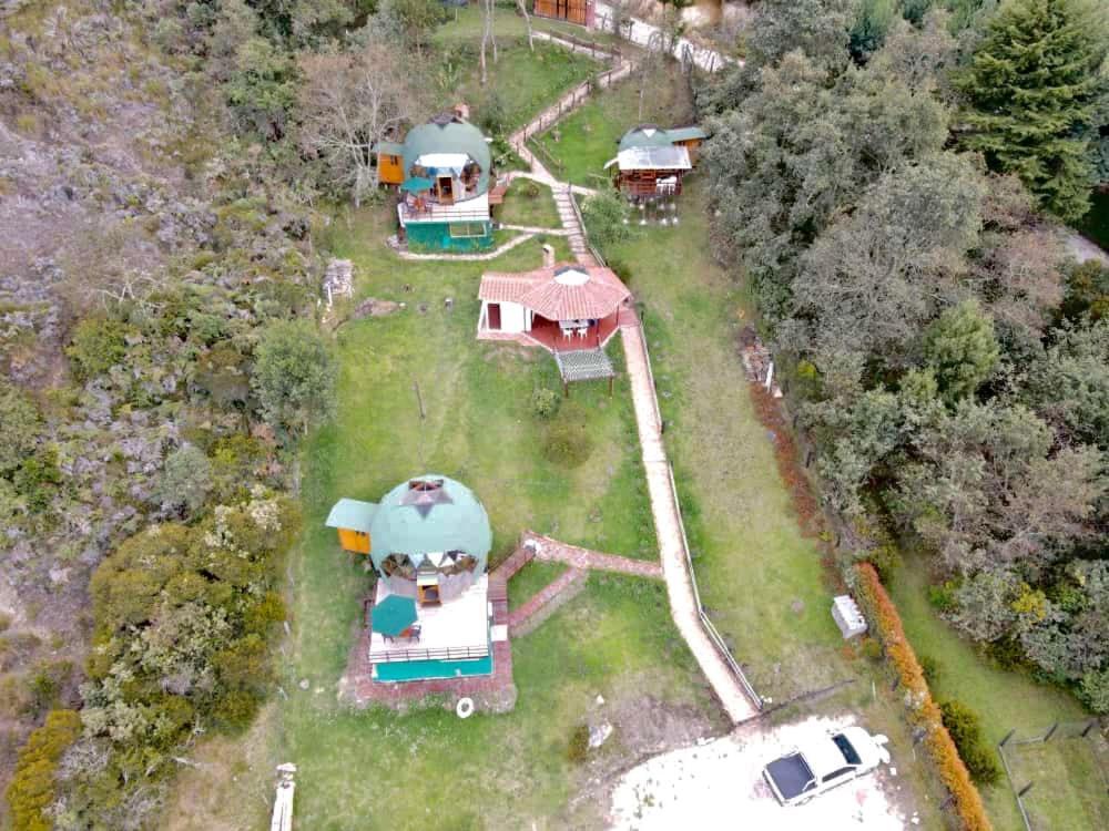 Hotel Glamping sede campestre Mirador a Pueblo Viejo Guatavita Exterior foto